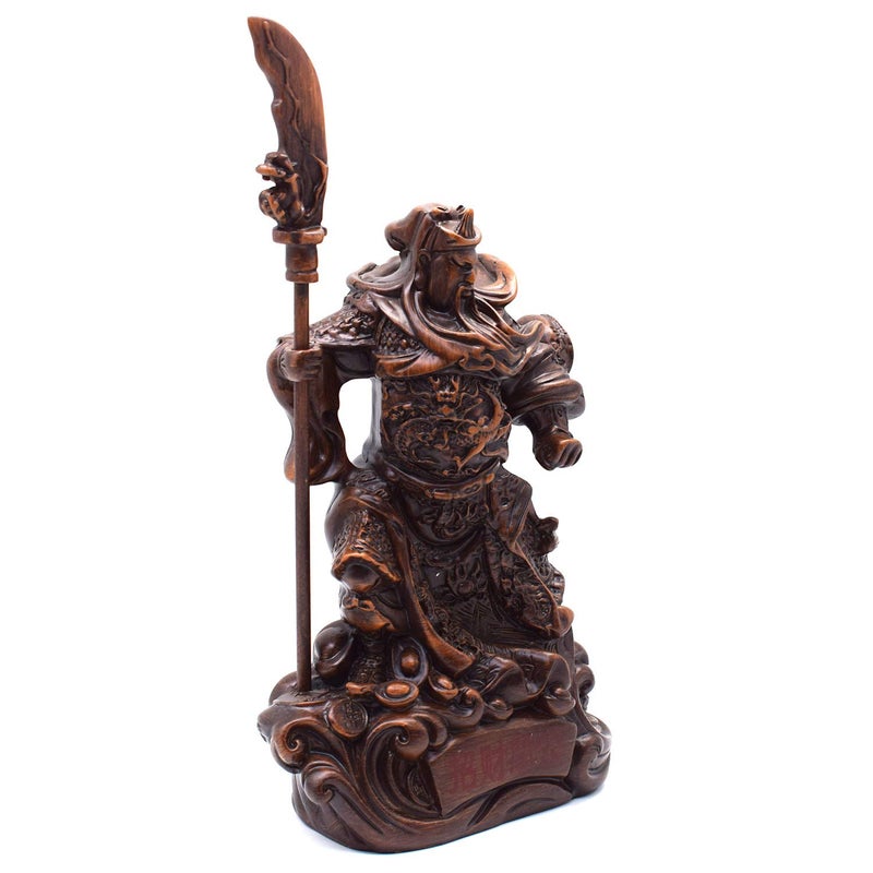 FUNSXBUG Feng Shui Guan Di Statue Figurines - Decor for Home Office or Tabletop, Good Luck Gift - Image 4